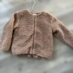 ベージュ もこもこ ジャケット 100cm~