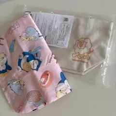 ２点セット　ピンクポケモンエコバッグ・ミニトートバッグ　ミスタードーナツ