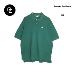 90s Brooks Brothers USA製 ポロシャツ GF刺繍 緑 XL