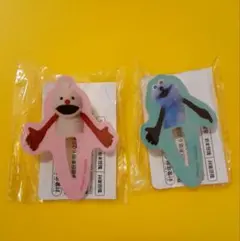 パペットスンスン　アクリルヘアクリップ　2個セット