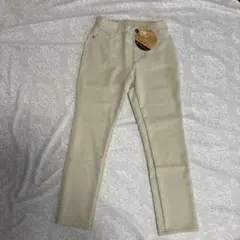 新品未使用暖かいベージュ ストレッチレギンス パンツ伸縮性あり