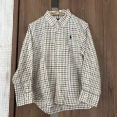 ポロ・ラルフ・ローレン チェック柄長袖シャツ 100cm ボタンダウン　ブラウス