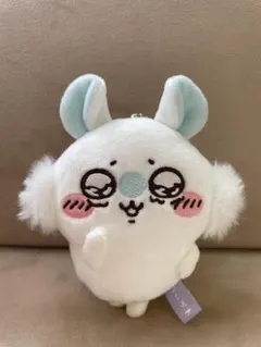 ちいかわ モモンガ マスコット キーホルダー ぬいぐるみ ピンクほっぺ