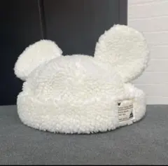 東京ディズニーリゾート ミッキー耳付き帽子　ボアキャップ