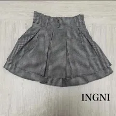 美品　INGNI フレアスカート　ギンガムチェック　インパン付きのサムネイル