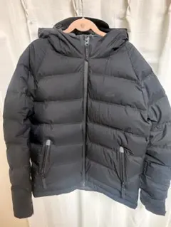 値下げ】Lacoste フード付きダウンジャケット ダークグレー - メルカリ