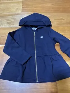 ネコ耳付き！フード付きネイビーパーカー