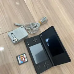 ニンテンドーDSi ブラック 本体+ACアダプター+パワプロくんソフト付き