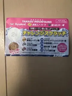 TAKASU MOUNTAINS チャレンジスクラッチ券 リフト一日券