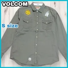 ボルコム VOLCOM 長袖シャツ CLASSIC FIT 刺繍ワッペン カーキのサムネイル