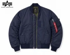 2026年最新】ALPHA INDUSTRIES カラー：ネイビー系 メンズ MA-1