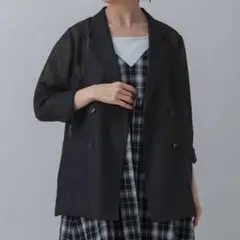 GLOBAL WORK ジャケット　ストレッチメッシュJKT ネイビー Mのサムネイル