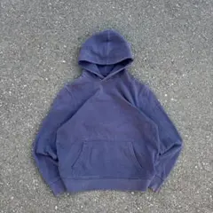 00s oldgap フェード 茄子紺 無地 短丈 パーカー シティーボーイ