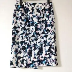 クードシャンス 36 タイト スカート 白 紺 ピンク