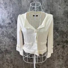 ✨MISCH MASCH✨ミッシュマッシュ♡ニットジャケット♡クリーム(38)のサムネイル