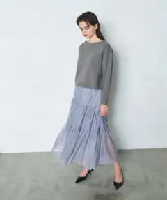 グレースコンチネンタル　ウールルーズニットトップ　36