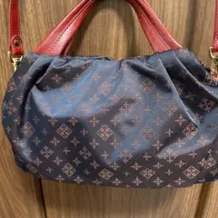 ○6746 russet ラシット 2way ショルダーバッグ　ネイビー&レッド