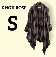 KNOX ROSE【S】チェック柄 カーディガン 羽織