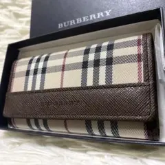【未使用・箱付き✨】BURBERRY 5連 キーケース ノバチェック