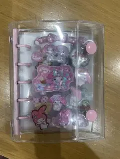 【完成品】M5シール帳ピンク　シール付台紙11枚リフィル10枚　ボンボンドロップ