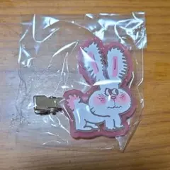 水森亜土クリアラバーヘアクリップ1種ピンク