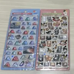 【新品】ボンボンドロップシール/和柄/#猫#富士山