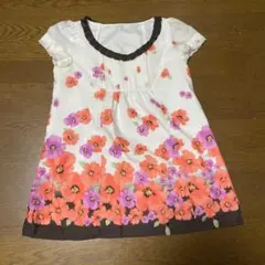 アプワイザー　花柄　チュニック　半袖のサムネイル