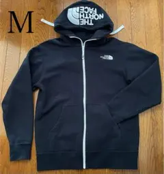 ノースフェイス　フルジップパーカーリアビュー　メンズM ブラック　人気モデル