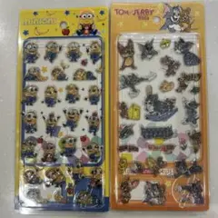 2枚セット　ミニオン　トムとジェリー　うるちゅるシール