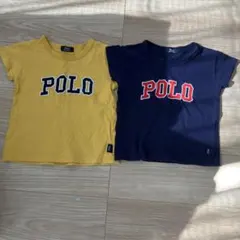 POLO Tシャツ紺・黄２枚セット