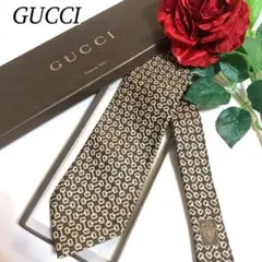 現行タグ✨】GUCCI ネクタイ GG柄 蜂 ビー ブラウン系 - メルカリ