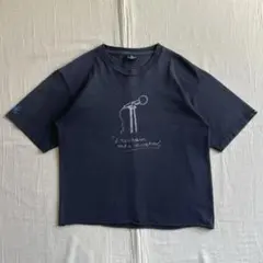 USA製 old stussy カスタムメイドコラボ メッセージロゴ短丈Tシャツ