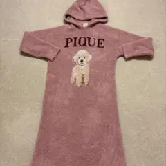 ジェラートピケ トイプードル パーカーワンピース　ジェラピケ