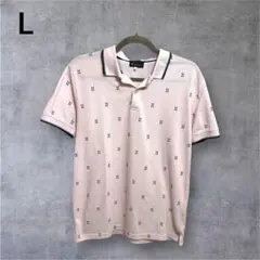 TK MIXPICE ティーケーミクスパイス ピンク柄 ポロシャツ カジュアル
