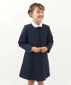 フォーマルドレス ジャケット付き　ネイビー3点セット　120cm ¥8,999