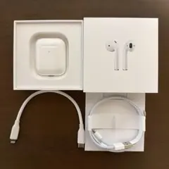 Apple AirPods 第2世代 【CIO 柔らかいシリコンケーブル付】