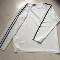 GORGE シアーロングTシャツ　ホワイト サイドラインのサムネイル
