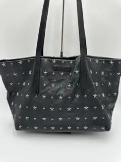 JIMMY CHOO スタースタッズ トートバッグ ブラック - メルカリ