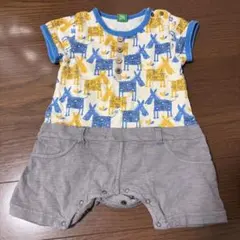 RAG MART 半袖ロンパース　80cm