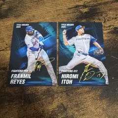 プロ野球チップス2026 タイトルホルダー サインカード 伊藤大海 レイエス