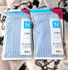 NITORI ルームパンツ ショート丈 Lサイズ 2枚セットのサムネイル