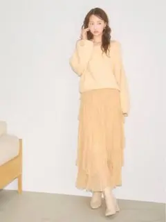 完売　スナイデル　プリーツティアードチュールスカート