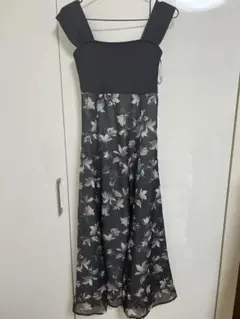 マーキュリーデュオ　ベアニットドッキングコルセットワンピース　チャコールグレー