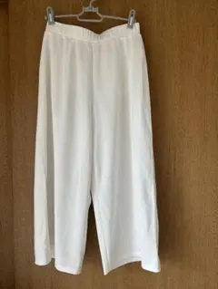 ホワイト ワイドパンツ Mサイズ