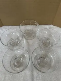 脚付　クリアデザートグラス　デザートカップ 昭和レトロのサムネイル