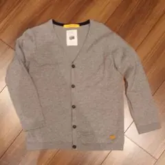 美品 ZARA グレー Vネック カーディガン 7歳 122cm