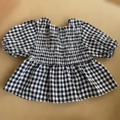 140 リッカリッカ　肩出し　オフショルダー　ギンガムチェック