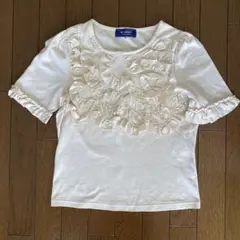 M’S GRACY エムズグレイシー　フリル付きアイボリーTシャツ　38のサムネイル