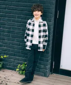 ユニクロ　フランネルウラボアシャツジャケット　120