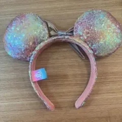 【美品】ディズニーランド40周年限定　スパンコールカチューシャ